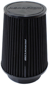 4" Clamp-On Round Filter 5.9 O.D, 7.3 High Black Cotton AF2711-1015 - Aeroflow