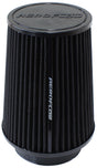 4" Clamp-On Round Filter 5.9 O.D, 7.3 High Black Cotton AF2711-1015 - Aeroflow