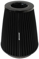 6" Clamp-On Inv Tapered Filter 7.5 / 4.7 O.D, 8" H Black AF2711-1044 - Aeroflow