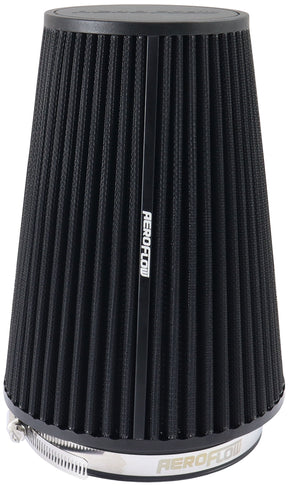 5" Clamp-On Tapered Filter 4.3 - 6.0 O.D, 8.50 High Black AF2711-2815 - Aeroflow