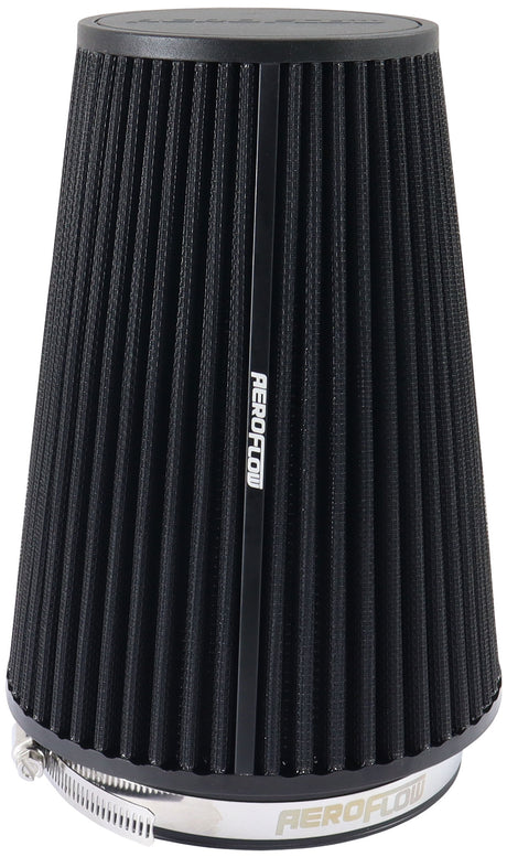 5" Clamp-On Tapered Filter 4.3 - 6.0 O.D, 8.50 High Black AF2711-2815 - Aeroflow