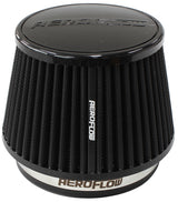 5" Clamp-On Tapered Filter 4.6-6.5 O.D, 4.15 High Black AF2711-5163 - Aeroflow