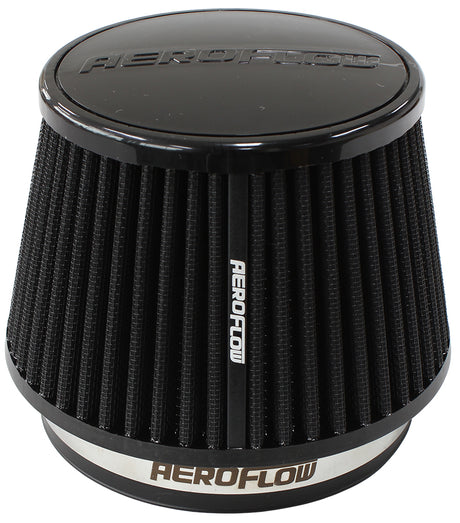 5" Clamp-On Tapered Filter 4.6-6.5 O.D, 4.15 High Black AF2711-5163 - Aeroflow