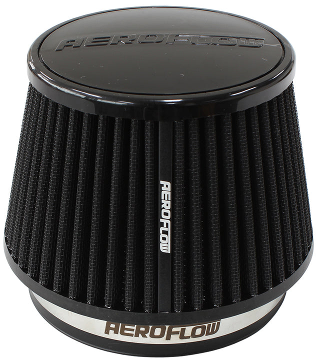 5" Clamp-On Tapered Filter 4.6-6.5 O.D, 4.15 High Black AF2711-5163 - Aeroflow