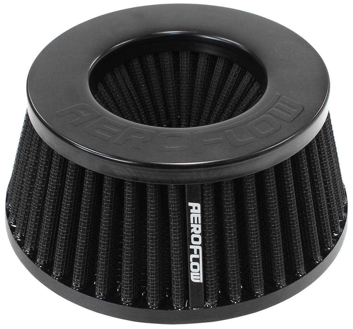 3" Inverted Tapered Filter 5.25-6 O.D, 2.55" High Black AF2711-5288 - Aeroflow