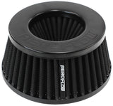 4" Inverted Tapered Filter 5.25-6 O.D, 2.55" High Black AF2711-9500 - Aeroflow