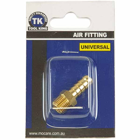 Universal Fitting 1/4" Male - Hose / Tail 3/8" Air Fitting - Tool King | Universal Auto Spares