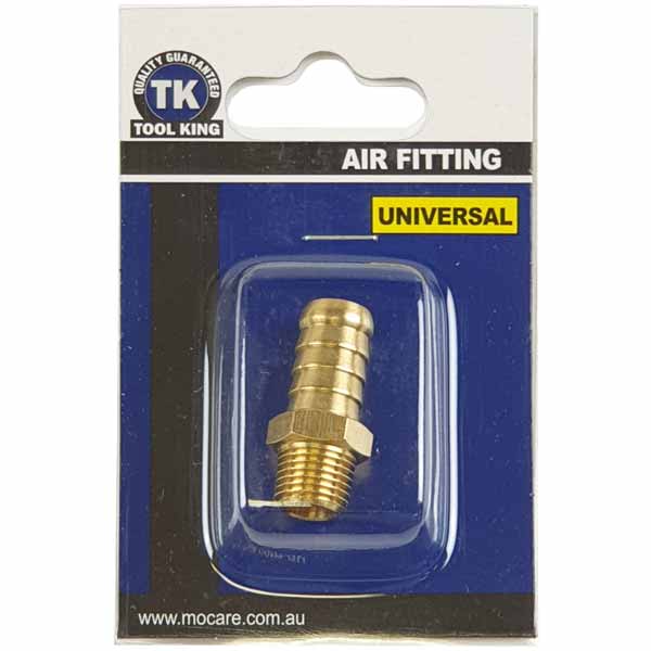 Universal Fitting 1/4" Male - Hose / Tail 1/2" Air Fitting - Tool King