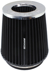 5" Clamp-On Inv Tapered Filter 4.5 / 6.5 O.D, 6" H Chrome AF2811-2800 - Aeroflow
