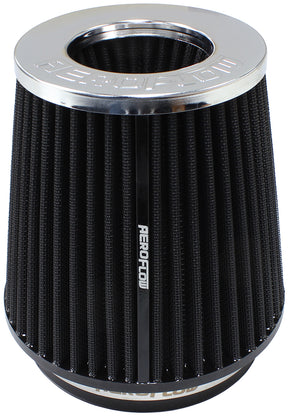 5" Clamp-On Inv Tapered Filter 4.5 / 6.5 O.D, 6" H Chrome AF2811-2800 - Aeroflow