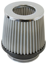 4" I.D Clamp On Pod Filter S/Selement, Chrome Inverte 5" Lon AF2815-4000 - Aeroflow