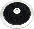 11" Chrome Full Flow Top Plate Black Cotton Hi Flow & Filtration AF2851-1101 - Aeroflow