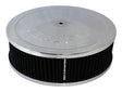 9" x 2-3/4" Air Cleaner ASSY5-1/8" Neck, Chrome, Cotton AF2851-1120 - Aeroflow