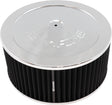 11" x 5" Air Cleaner Assy 5-1/8" Flat Base Chrome Cotton AF2851-1190 - Aeroflow