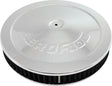 14" x 2-1/4" Air Cleaner Assy 5-1/8" Flat Base Chrome AF2851-1270 - Aeroflow
