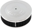 7" x 2" Air Cleaner Assy 5-1/8" Flat Base Chrome Cotton AF2851-1320 - Aeroflow