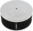 7" x 3" Air Cleaner Assy 5-1/8" Flat Base Chrome Cotton AF2851-1330 - Aeroflow