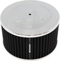 7" x 4" Air Cleaner Assy 5-1/8" Flat Base Chrome Cotton AF2851-1335 - Aeroflow