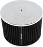 7" x 5" Air Cleaner Assy 5-1/8" Flat Base Chrome Cotton AF2851-1340 - Aeroflow
