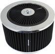 9" x 5" Full Flow Air Cleanerassembly 5-1/8" Chrome Cotton AF2851-1375 - Aeroflow