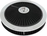 14" x 2-1/8 Full Flow Assembly 5-1/8" Flat Base Chrome AF2851-3030 - Aeroflow