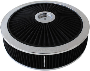 14" x 5" Full Flow Assembly 5-1/8" 1-1/8" Drop Base Chrome AF2851-3070 - Aeroflow