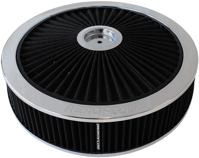 14" x 5" Full Flow Assembly 5-1/8" 1-1/8" Drop Base Chrome AF2851-3070 - Aeroflow