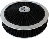 14" x 3" Full Flow Assembly 7-5/16" Flat Base, Chrome AF2851-3079 - Aeroflow
