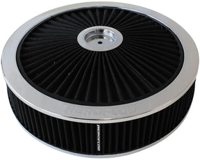 14" x 3" Full Flow Assembly 7-5/16" Flat Base, Chrome AF2851-3079 - Aeroflow
