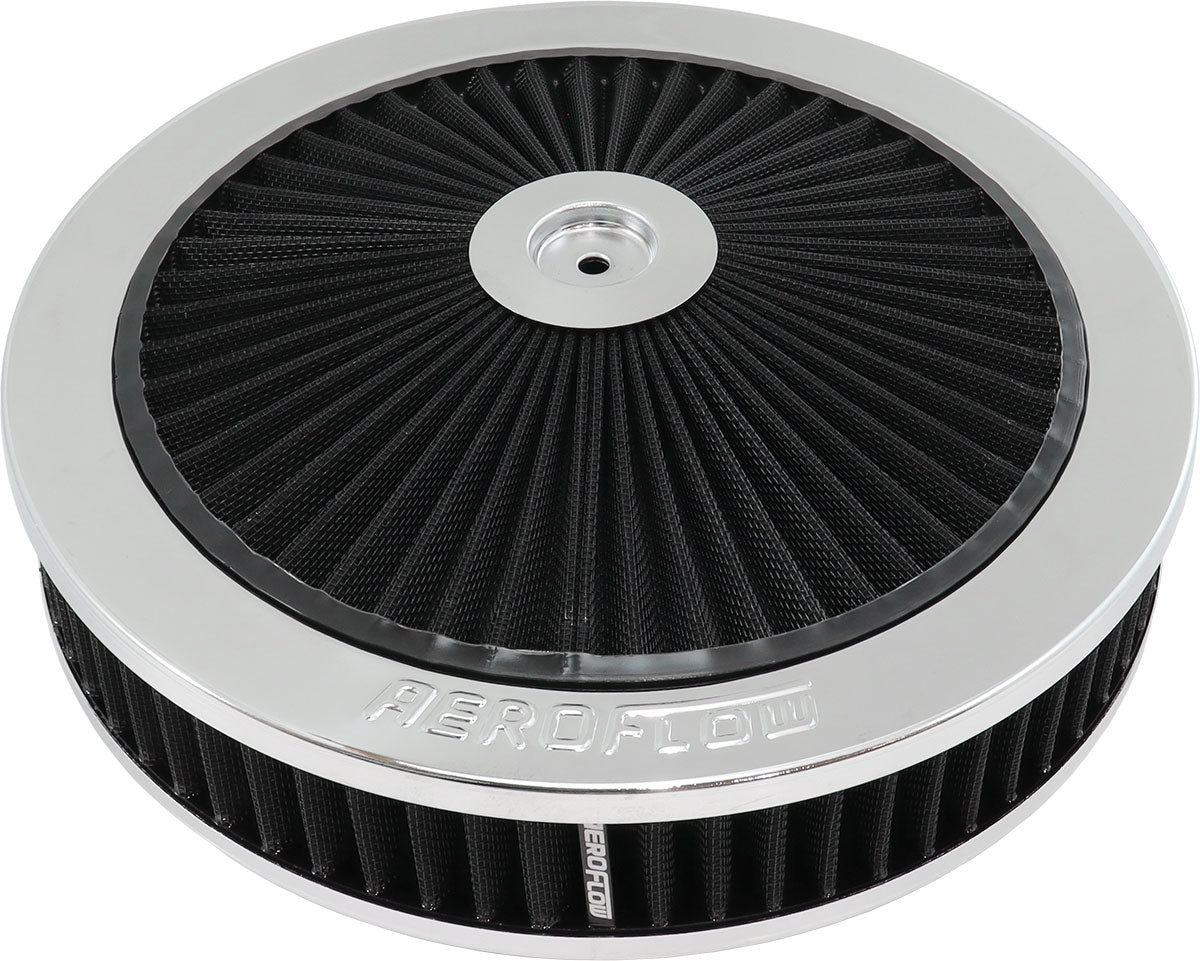 11" x 2-1/8" Full Flow ASSEMBL5-1/8" Flat Base Chrome AF2851-3110 - Aeroflow
