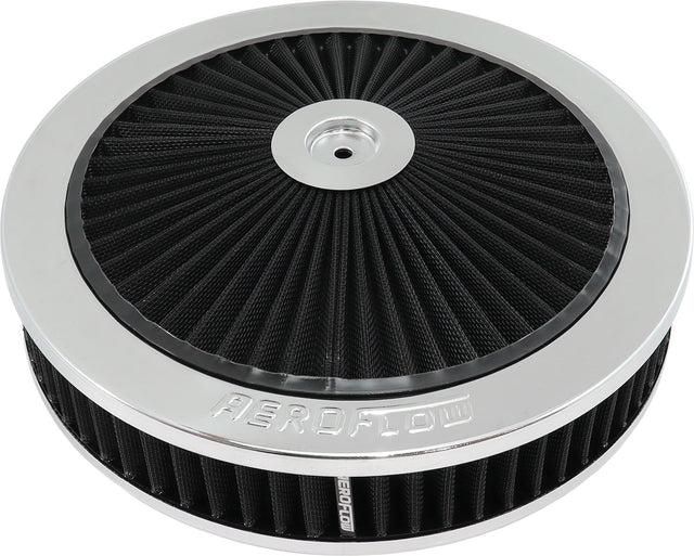 11" x 2-1/8" Full Flow ASSEMBL5-1/8" Flat Base Chrome AF2851-3110 - Aeroflow