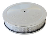 9" x 2" Air Cleaner Assembly 5-1/8" Neck, Chrome, Paper AF2856-1110 - Aeroflow