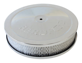 9" x 2" Air Cleaner Assembly 5-1/8" Neck, Chrome, Paper AF2856-1110 - Aeroflow