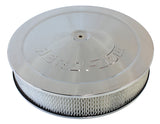 14" x 3" Air Cleaner Assy 5-1/8" Drop Base Chrome Paper AF2856-1280 - Aeroflow