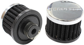 3/8" Univ Clamp On Filter 2" O.D, 1-1/2" H, Chrome Top AF2871-1320 - Aeroflow