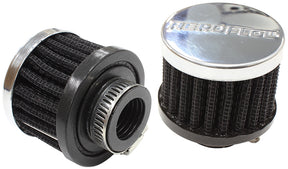 3/4" Univ Clamp On Filter 2" O.D, 1-1/2" H, Chrome Top AF2871-1360 - Aeroflow