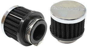 1" Univ Clamp On Filter 2" O.D, 1-1/2" H, Chrome Top AF2871-1370 - Aeroflow
