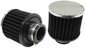 1-1/4" Univ Clamp On Filter 3" O.D, 2-1/2" H, Chrome Top AF2871-1390 - Aeroflow