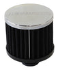 1-3/8" Univ Clamp On Filter 3" O.D, 2-1/2" H, Chrome Top AF2871-1440 - Aeroflow