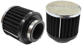 1-1/2" Univ Clamp On Filter 3" O.D, 2-1/2" H, Chrome Top AF2871-1460 - Aeroflow