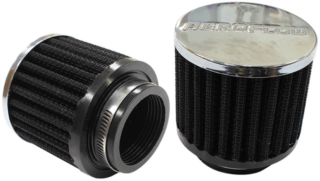 1-3/4" Univ Clamp On Filter 3" O.D, 2-1/2" H, Chrome Top AF2871-1480 - Aeroflow