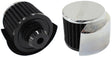 1-1/4" Push In Breather With Shield 3" O.D 2-1/2" H Chrome Top AF2871-1516 - Aeroflow