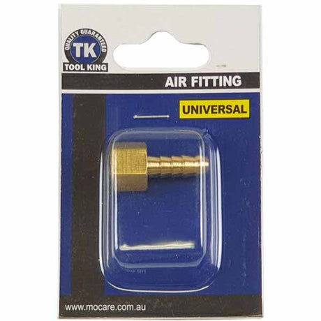Universal Fitting 1/4" Female - Hose / Tail 5/16" Air Fitting - Tool King | Universal Auto Spares