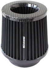 4" Carbon Inverted Tapered 5.25-6 O.D, 5 High Black AF2911-4000 - Aeroflow