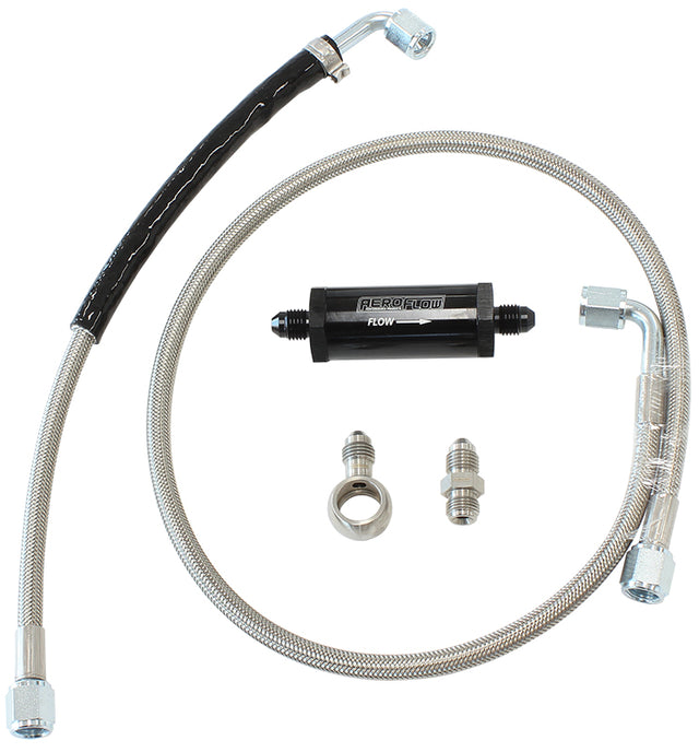 Ford XR6 FG Turbo Feed Line Kit Inline Barra 30 Micron AF30-1005 - Aeroflow