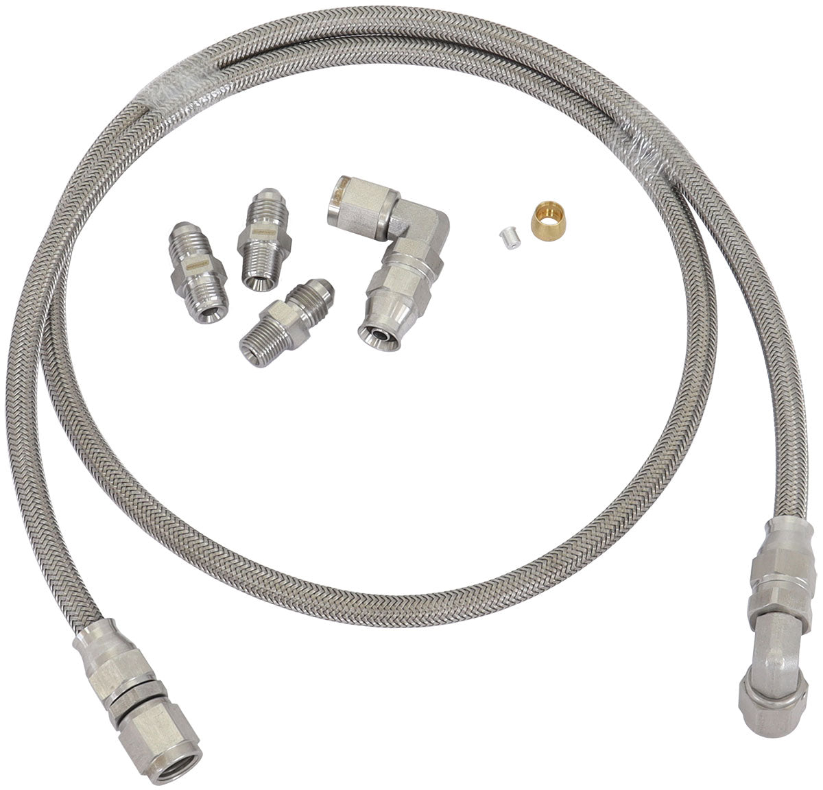 Universal Turbo Oil Feed Line -4AN Line Kit Npt/Bsp 1 Metre AF30-1011 - Aeroflow