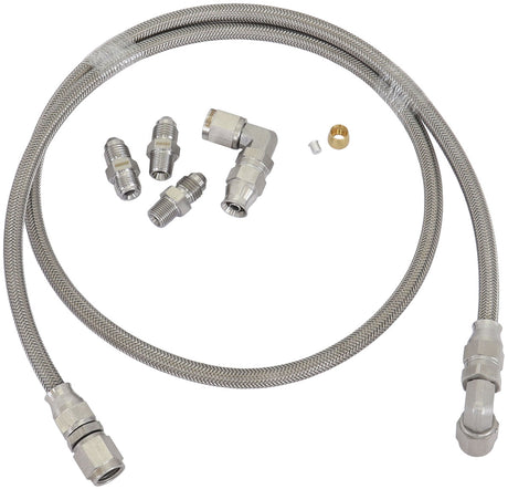 Universal Turbo Oil Feed Line -4AN Line Kit Npt/Bsp 1 Metre AF30-1011 - Aeroflow