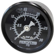1-1/2" 0-30 PSI Liq Fill Gauge Black Face White Pointer AF30-2208 - Aeroflow