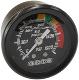 1-1/2" 0-1500 Nitrous Gauge Black Face White Pointer Nos AF30-2215 - Aeroflow