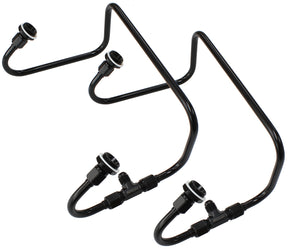 Dual Inlet Fuel Line Kit Suit 4150 Holley Carb Black AF30-2671BLK - Aeroflow